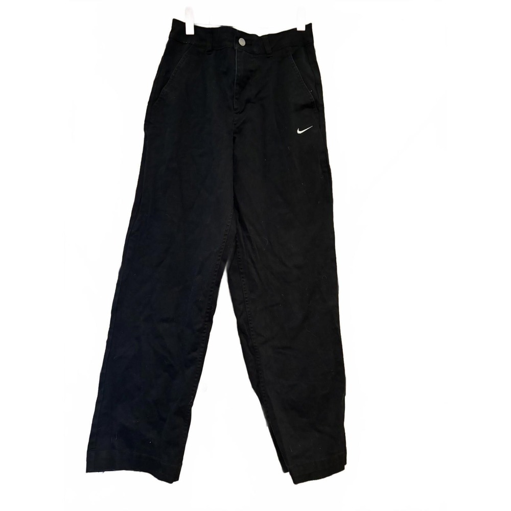 Womens Nike Cotton Chino type black sz 26 preloved #305